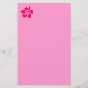 Papeterie Hibiscus rose vif