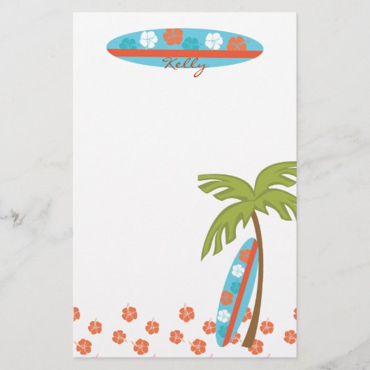 Papeterie Hibiscus Surboard (Devant)