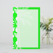 Papeterie Hibiscus tropical vert électrique; Palm (Debout devant)