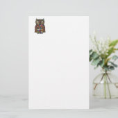 Papeterie Hibou de patchwork (Debout devant)