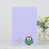 Papeterie hibou d'infirmière (Debout devant)