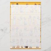 Papeterie Hiéroglyphes égyptiens (Devant)