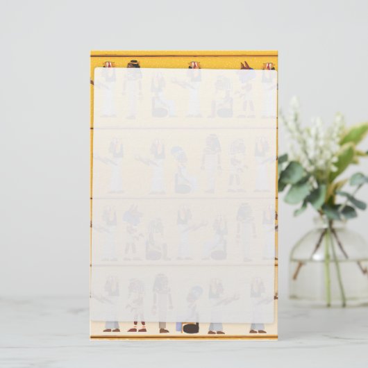 Papeterie Hiéroglyphes égyptiens (Debout devant)