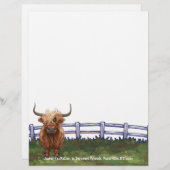 Papeterie Highland Cow (Devant / Derrière)