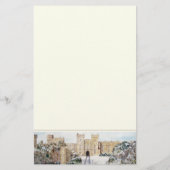 Papeterie Hiver au château de Windsor Papier à en-tête (Dos)
