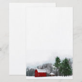 Papeterie Hiver de pays, stationnaire (Devant / Derrière)