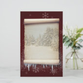 Papeterie Hivernment Parchment Illustration (Debout devant)