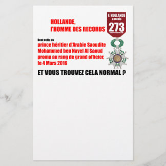 Papeterie Hollande Record Légions d'Honneur - En-tête