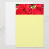 Papeterie Holly Point Poinsettias vacances Floral (Devant / Derrière)