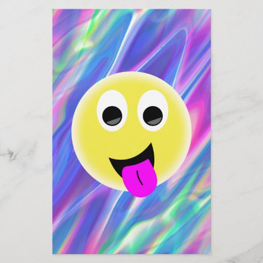 Papeterie hologramme émoji (Devant)