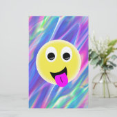 Papeterie hologramme émoji (Debout devant)