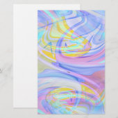 Papeterie hologramme pastel (Devant / Derrière)