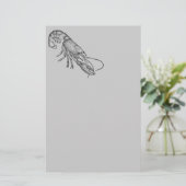 Papeterie Homard graphique vintage (Debout devant)