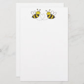 Papeterie Honey Bees with Heart (Devant / Derrière)