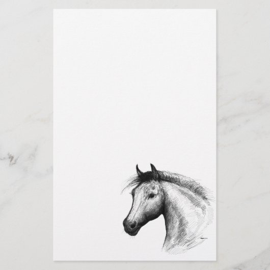 Papeterie Horse : White (Devant)