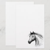 Papeterie Horse : White (Devant / Derrière)