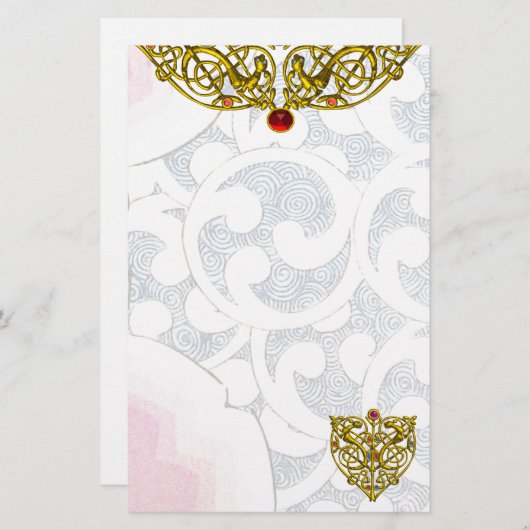 Papeterie HYPER VALENTINE, blanc (Devant / Derrière)