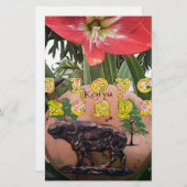 Papeterie I (Coeur) Kenya Buffalo Patch/Print (Devant / Derrière)