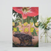 Papeterie I (Coeur) Kenya Buffalo Patch/Print (Debout devant)