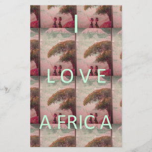 Papeterie I Love Africa - Motif du paysage culturel