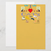 Papeterie I Love Cat's (Devant / Derrière)