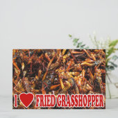 Papeterie I Love (Heart) Fried Grasshopper (Debout devant)