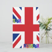 Papeterie I Love UK Art Print (Debout devant)