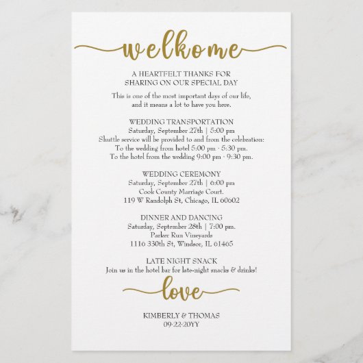 Papeterie Icône mariage Icon Chic Script Mariage Station (Dos)