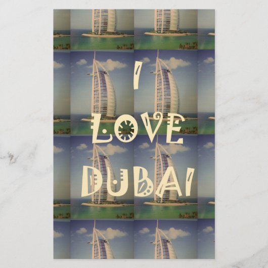 Papeterie Iconic Dubai : "I Love Dubai" Vector Graphisme (Devant)