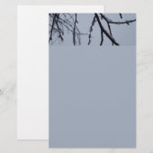 Papeterie Icy Branches Winter Nature Photographie (Devant / Derrière)