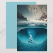 Papeterie Icy Mountain View (Devant / Derrière)