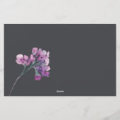 Papeterie Idée de soirée rose poudré violet pour une soirée (Dos)