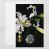 Papeterie Iirsh Design - Collection de laiton et de fleurs (Devant / Derrière)