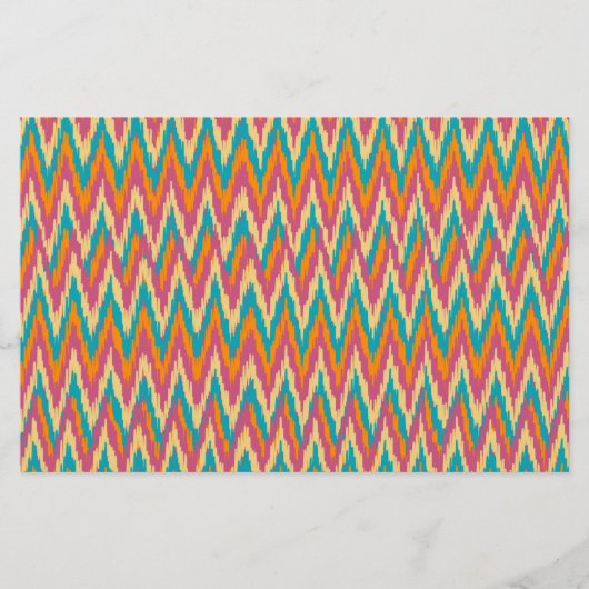 Papeterie iKat Zigzag Design Couleurs d'épices (Devant)