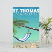 Papeterie Îles Vierges américaines St Thomas. (Debout devant)