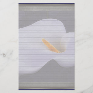 Papeterie Illustration Calla Lily Lignes facultatives Papier
