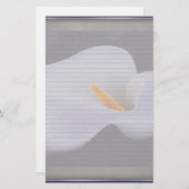 Papeterie Illustration Calla Lily Lignes facultatives Papier (Devant / Derrière)