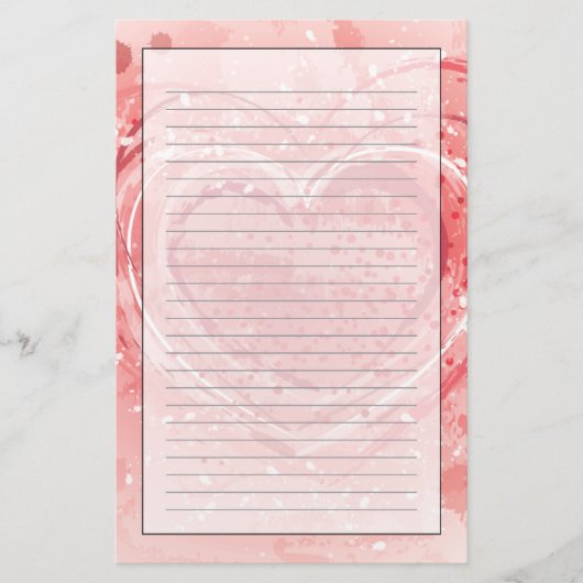 Papeterie Illustration de Saint-Valentin (Devant)