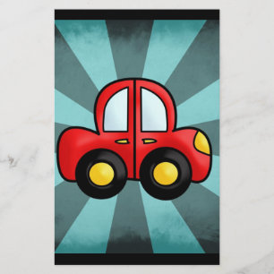 Papeterie Illustration de voiture vintage – Art automobile c