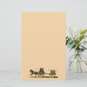 Papeterie Illustration hippomobile vintage de pompe à (Debout devant)