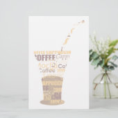 Papeterie Illustration moderne du café (Debout devant)