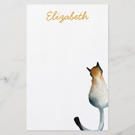 Papeterie Illustration Tabby noir et brun (Devant)