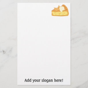Papeterie Image de tranche de tarte Apple : Ajouter du texte