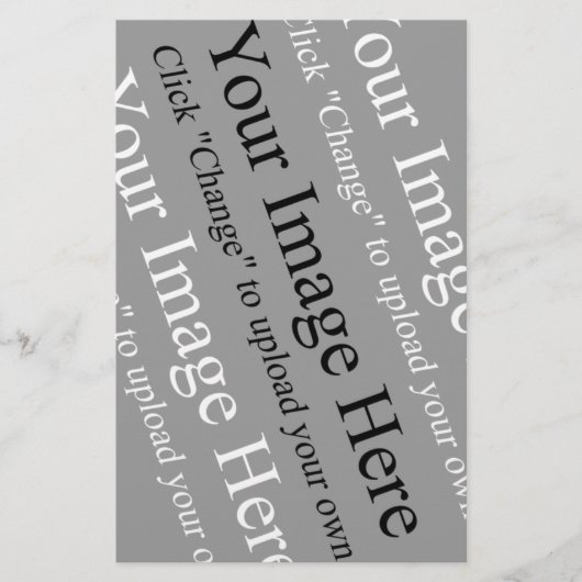 Papeterie Image personnalisée et Modèle de texte pour papier (Devant)