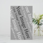 Papeterie Image personnalisée et Modèle de texte pour papier (Debout devant)