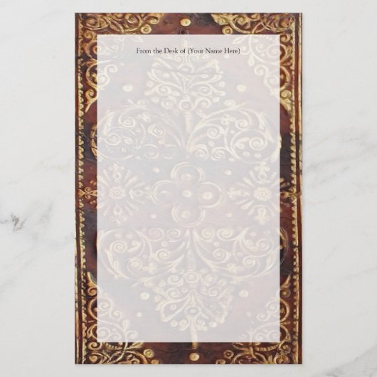 Papeterie Image vintage du livre d'antiquités (Devant)