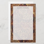 Papeterie Image vintage du livre d'antiquités (Devant / Derrière)