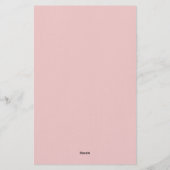 Papeterie Imaginaire rose Lily (Dos)