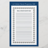 Papeterie Immobilier Note Pad - Conception 1 (Devant)