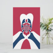 Papeterie Impression Abstraite E.T. (Debout devant)